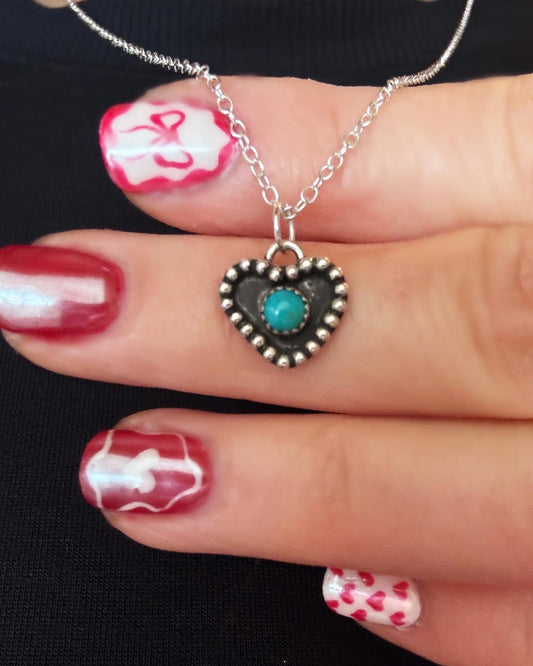 Heart Charm Kingman and Sterling