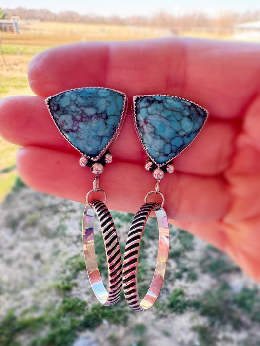Sterling and Turquoise Post Earrings