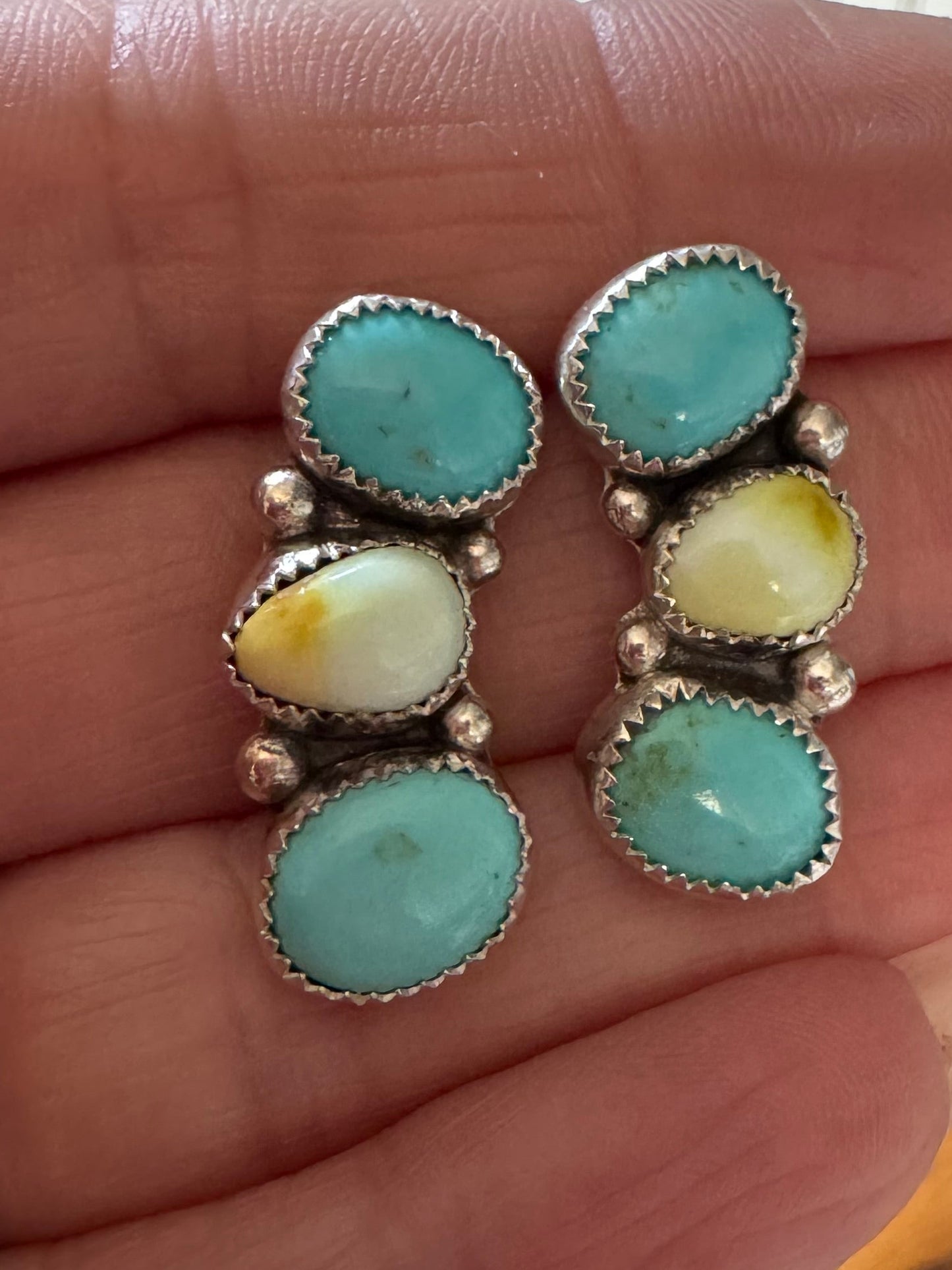 Turquoise and Palomino Studs